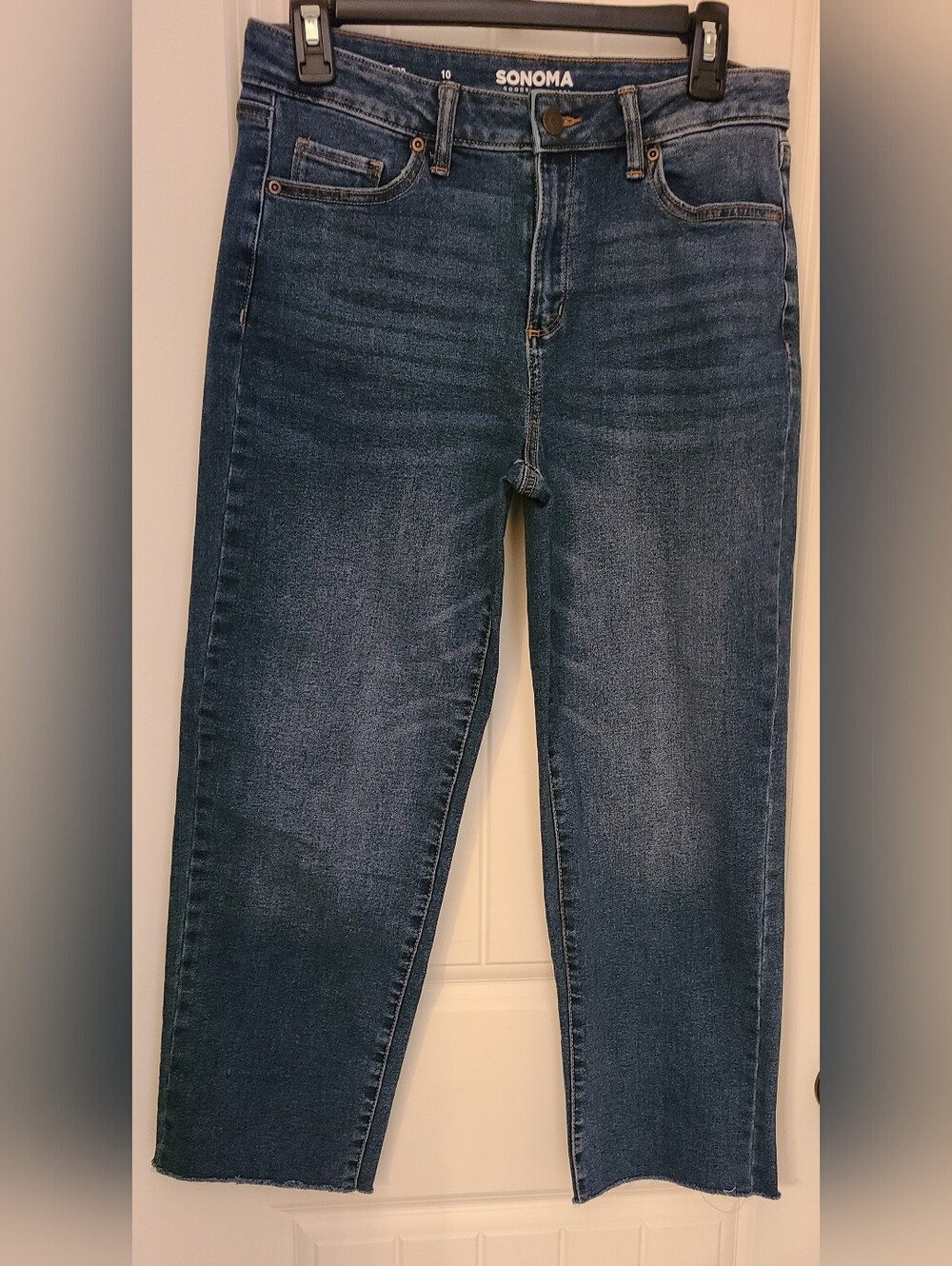 Sonoma Blue Cropped Straight-Leg Women's Jeans